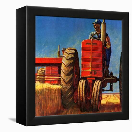 "Wheat Harvest", August 12, 1950-Mead Schaeffer-Framed Premier Image Canvas