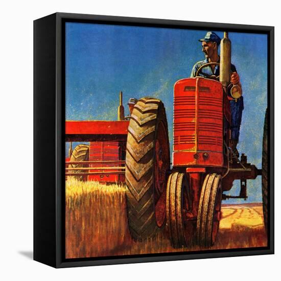 "Wheat Harvest", August 12, 1950-Mead Schaeffer-Framed Premier Image Canvas