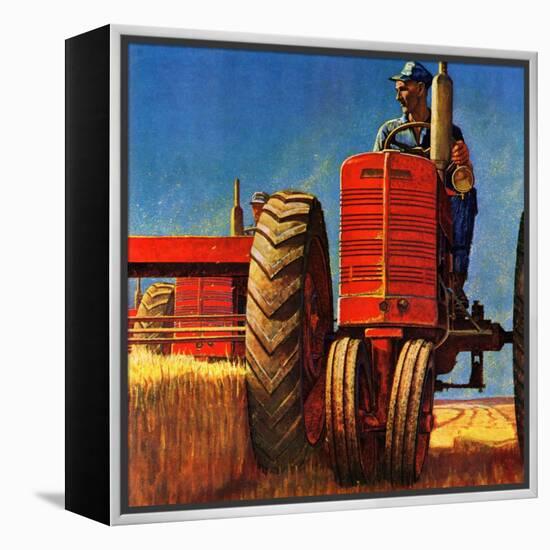 "Wheat Harvest", August 12, 1950-Mead Schaeffer-Framed Premier Image Canvas