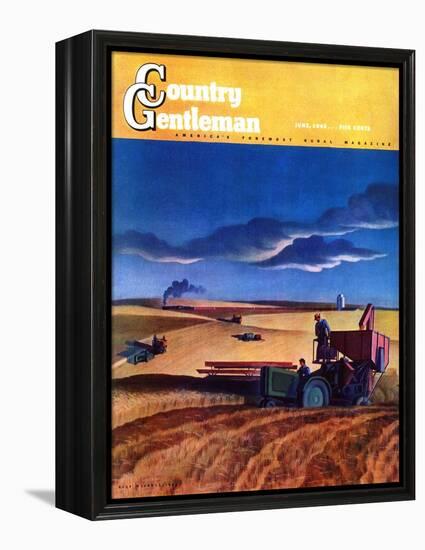 "Wheat Harvest," Country Gentleman Cover, June 1, 1942-Dale Nichols-Framed Premier Image Canvas