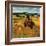 "Wheat Harvest,"July 1, 1945-F.P. Sherry-Framed Giclee Print