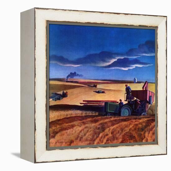 "Wheat Harvest,"June 1, 1942-Dale Nichols-Framed Premier Image Canvas