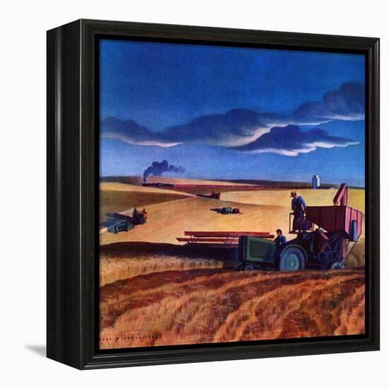 "Wheat Harvest,"June 1, 1942-Dale Nichols-Framed Premier Image Canvas