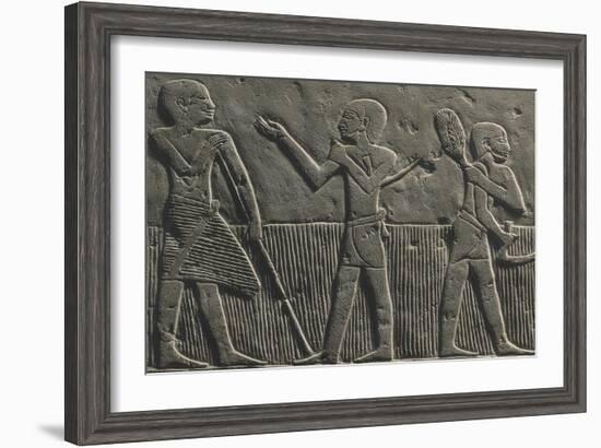 Wheat Harvest, Relief--Framed Giclee Print