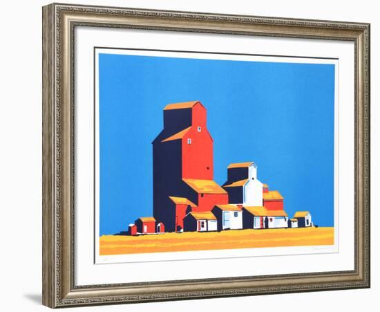 Wheatbelt-Phyllis Sussman-Framed Serigraph