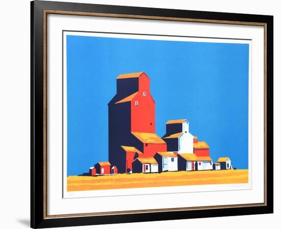 Wheatbelt-Phyllis Sussman-Framed Serigraph