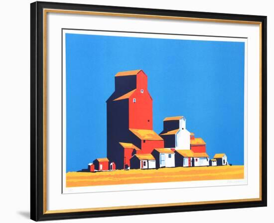 Wheatbelt-Phyllis Sussman-Framed Serigraph
