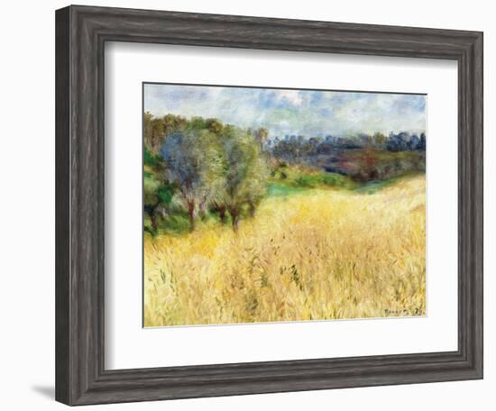 Wheatfield, 1879-Pierre-Auguste Renoir-Framed Giclee Print