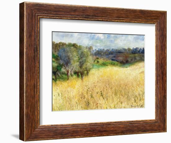 Wheatfield, 1879-Pierre-Auguste Renoir-Framed Giclee Print