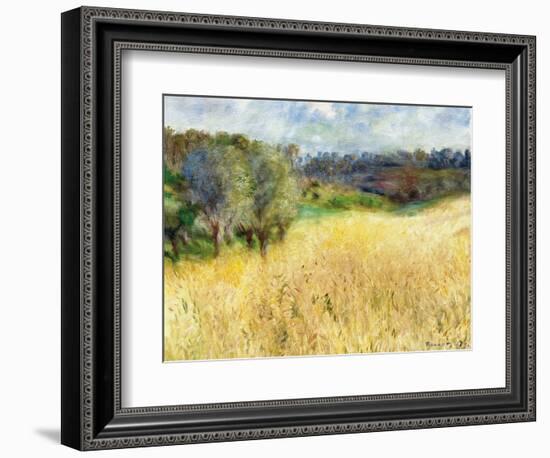 Wheatfield, 1879-Pierre-Auguste Renoir-Framed Giclee Print