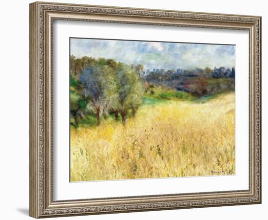 Wheatfield, 1879-Pierre-Auguste Renoir-Framed Giclee Print