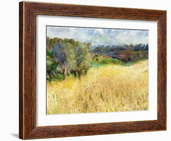 Wheatfield, 1879-Pierre-Auguste Renoir-Framed Giclee Print