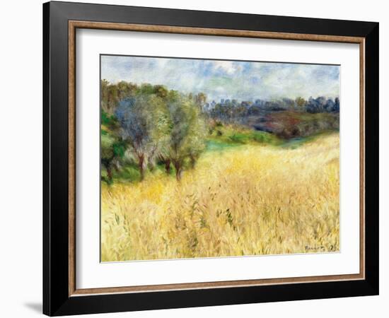 Wheatfield, 1879-Pierre-Auguste Renoir-Framed Giclee Print