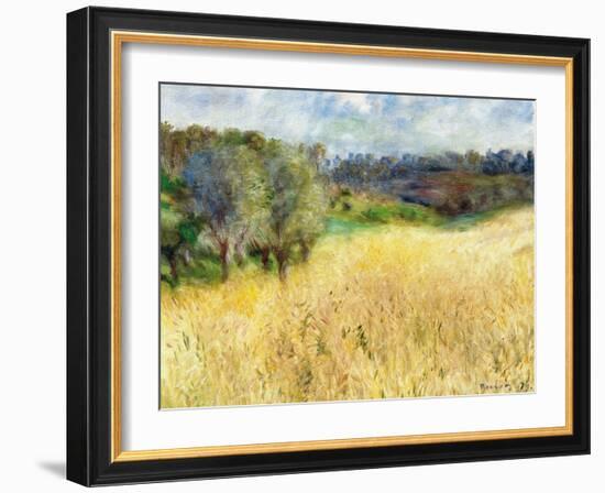 Wheatfield, 1879-Pierre-Auguste Renoir-Framed Giclee Print