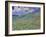 Wheatfield and Mountains, c.1889-Vincent van Gogh-Framed Giclee Print