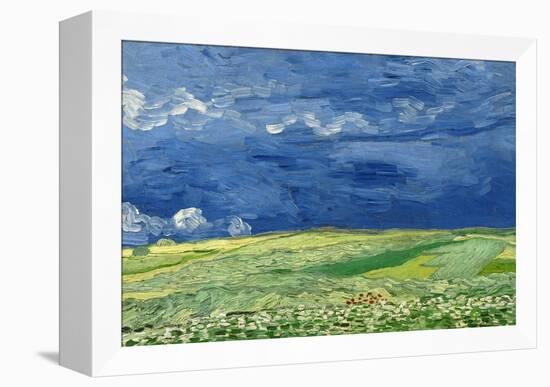 Wheatfield under Thunderclouds, 1890-Vincent van Gogh-Framed Premier Image Canvas