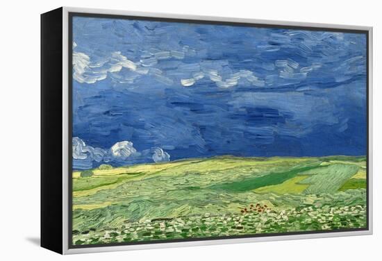 Wheatfield under Thunderclouds, 1890-Vincent van Gogh-Framed Premier Image Canvas