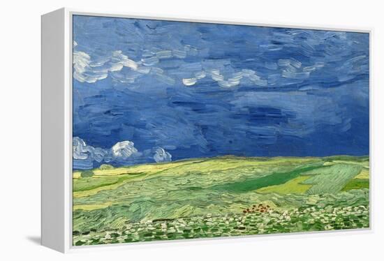 Wheatfield under Thunderclouds, 1890-Vincent van Gogh-Framed Premier Image Canvas