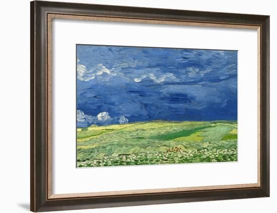 Wheatfield under Thunderclouds, 1890-Vincent van Gogh-Framed Giclee Print