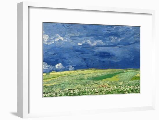 Wheatfield under Thunderclouds, 1890-Vincent van Gogh-Framed Giclee Print