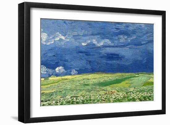 Wheatfield under Thunderclouds, 1890-Vincent van Gogh-Framed Giclee Print