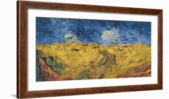Wheatfield with Crows, 1890-Vincent van Gogh-Framed Art Print