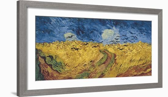 Wheatfield with Crows, 1890-Vincent van Gogh-Framed Art Print