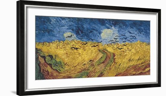 Wheatfield with Crows, 1890-Vincent van Gogh-Framed Art Print