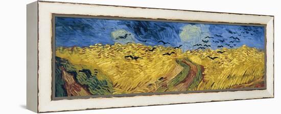 Wheatfield with Crows, 1890-Vincent van Gogh-Framed Premier Image Canvas