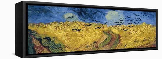 Wheatfield with Crows, 1890-Vincent van Gogh-Framed Premier Image Canvas