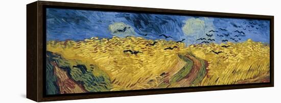 Wheatfield with Crows, 1890-Vincent van Gogh-Framed Premier Image Canvas