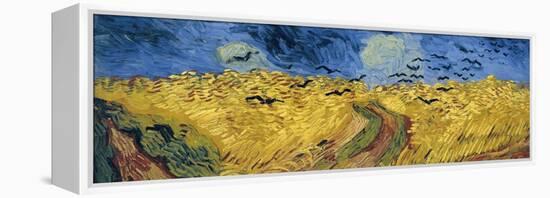 Wheatfield with Crows, 1890-Vincent van Gogh-Framed Premier Image Canvas