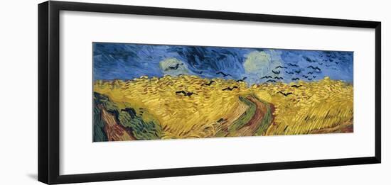 Wheatfield with Crows, 1890-Vincent van Gogh-Framed Giclee Print