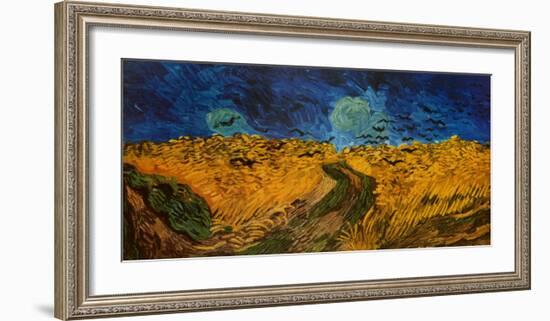 Wheatfield with Crows, c.1890-Vincent van Gogh-Framed Art Print