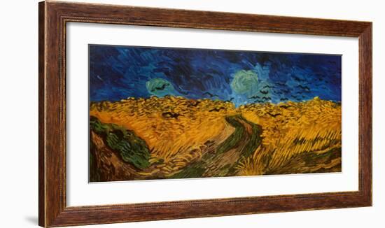 Wheatfield with Crows, c.1890-Vincent van Gogh-Framed Art Print