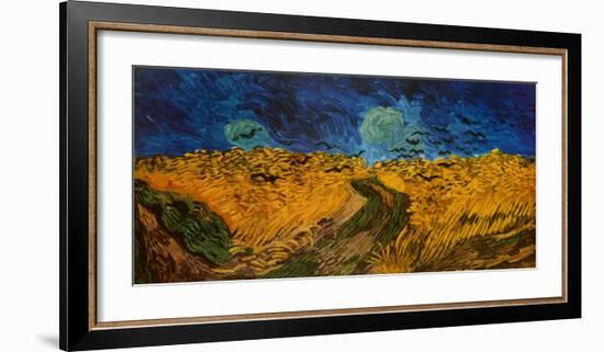 Wheatfield with Crows, c.1890-Vincent van Gogh-Framed Art Print