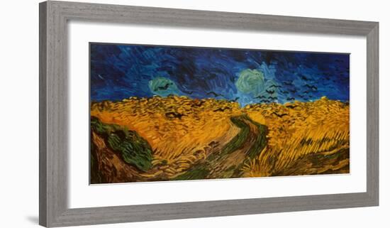 Wheatfield with Crows, c.1890-Vincent van Gogh-Framed Art Print