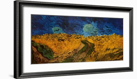 Wheatfield with Crows, c.1890-Vincent van Gogh-Framed Art Print