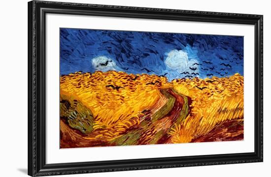 Wheatfield with Crows, c.1890-Vincent van Gogh-Framed Art Print