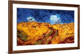 Wheatfield with Crows, c.1890-Vincent van Gogh-Framed Art Print