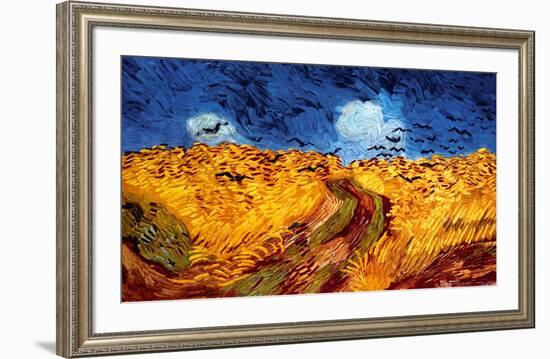 Wheatfield with Crows, c.1890-Vincent van Gogh-Framed Art Print