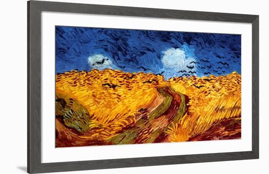 Wheatfield with Crows, c.1890-Vincent van Gogh-Framed Art Print