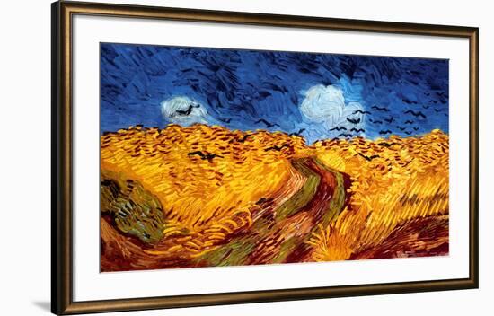 Wheatfield with Crows, c.1890-Vincent van Gogh-Framed Art Print