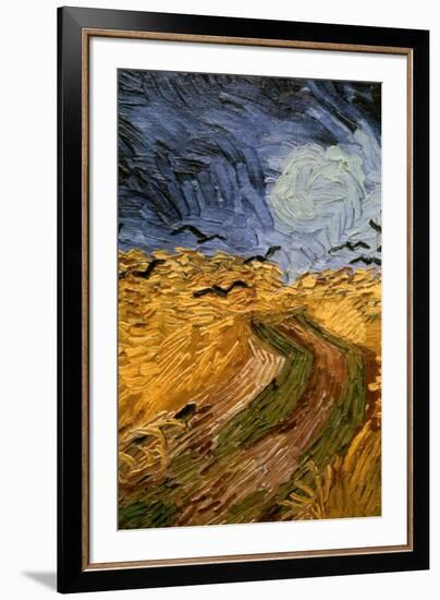 Wheatfield with Crows, (Detail) 1890-Vincent van Gogh-Framed Giclee Print