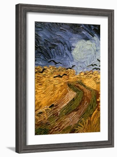 Wheatfield with Crows, (Detail) 1890-Vincent van Gogh-Framed Giclee Print