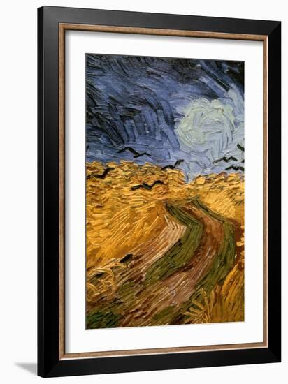 Wheatfield with Crows, (Detail) 1890-Vincent van Gogh-Framed Giclee Print