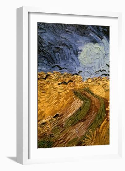 Wheatfield with Crows, (Detail) 1890-Vincent van Gogh-Framed Giclee Print