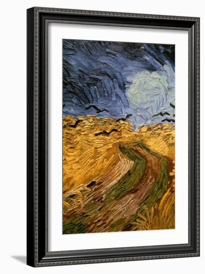 Wheatfield with Crows, (Detail) 1890-Vincent van Gogh-Framed Giclee Print