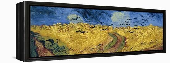 Wheatfield with Crows-Vincent van Gogh-Framed Premier Image Canvas
