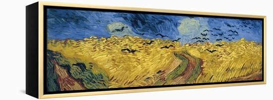 Wheatfield with Crows-Vincent van Gogh-Framed Premier Image Canvas